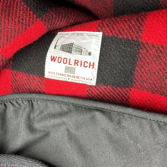WOOLRICH Vintage Wool Popover Hooded Poncho - Picture 8 of 9